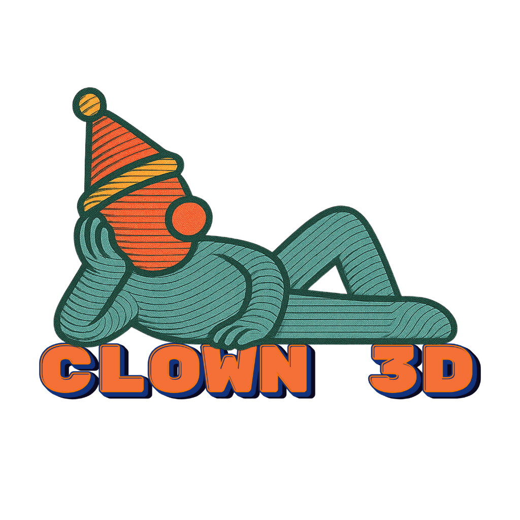 Clown 3D Logo